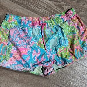 Lilly Pulitzer Pastel & Hot Pink Luxletic Shorts